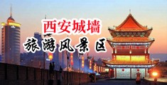 黑丝美女日批爆操喷水中国陕西-西安城墙旅游风景区